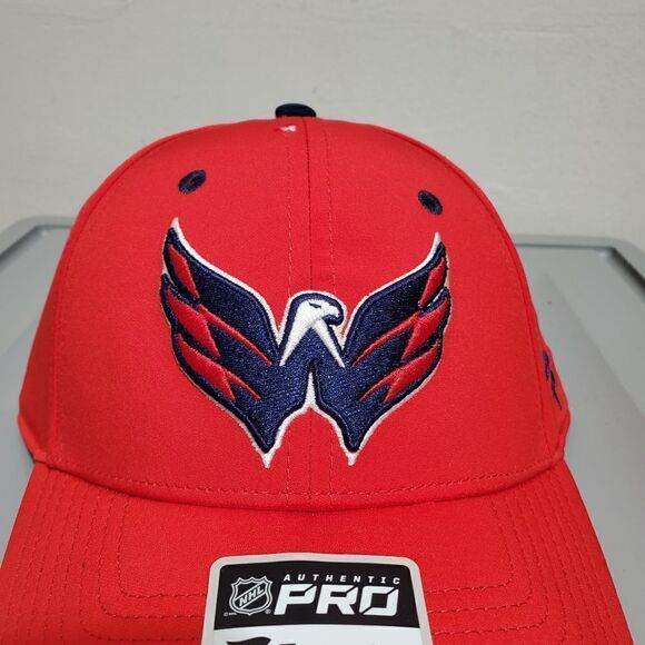 Washington Capitals NHL Fanatics Adjustable OSFA NWT Authentic Pro Red/B… - Picture 5 of 11